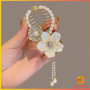 Cozy กิ๊บติดผม ประดับลูกบอล หรูหรา สไตล์เกาหลี และญี่ปุ่น สําหรับผู้หญิง hair clip