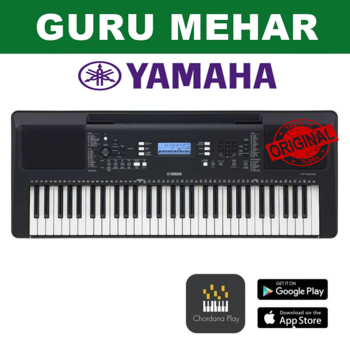 Original Yamaha PSRE373 Portable Keyboard 61Key Touch Sensitive