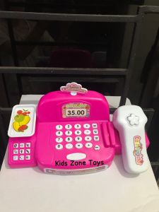 Mainan Edukasi Anak Mesin Kasir-Kasiran Supermarket Nyala Cash Register LK1 Shopping Fun