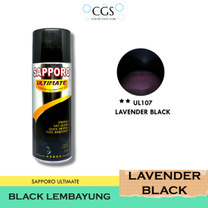 SAPPORO HITAM LEMBAYUNG UNGU UL107 - cat hitam lembayung ungu - cat motor hitam lembayung - sapporo ul107 - cat sapporo ultimate hitam - pilok hitam sapporo - pylox hitam sapporo - cat ungu lembayung