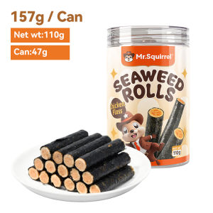 Mr.Squirrel 230g Seaweed Rolls Meat floss Seaweed flavor Ready to eat Snacks