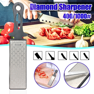 COD KIRIM CEPAT HCK Pengasah Pisau Super Tajam Serbaguna 5in1 Double Side Diamond Sharpening Knife - B216L
