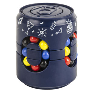 Can Shaped Magic Bean Cube Brain Teaser Educational Fidget Toy Brain Boosting Cooperative Play Interactive Puzzle Stress Relief Party Game Kids Adults Gift