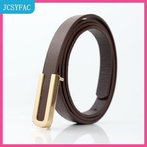 JCSYFAC Phụ Nữ Thắt Lưng Thắt Lưng Tối Giản Pin Khóa PU Da Vành Đai Mỏng Nữ Dây Thắt Lưng Cho Quần Jean Dresses Quần