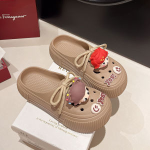 Cute WomenS Summer Outdoor Clogs 2025 New Fashion Shoes With Thick Soles Non-Slip Closed-Toe Sandals