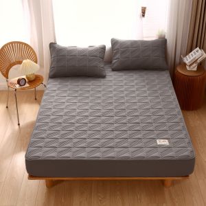 Local Power Cadar Mattress Protector Cover Single/Queen/King Fitted Bedsheet Ship from Malaysia