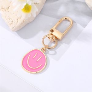 Metal key chain smiley face key chain pendant accessories