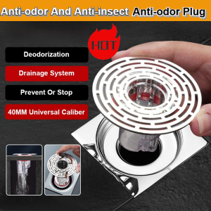 卫生间防臭防塞地漏Large diameter antibug floor drain direct row antiplugs Bathroom Drain Maintenance Sewage Backflow Preventer Universal Pipe Fitting Drain Cover Odor Preventer Overflow Stopper Large Diameter Insect Barrier