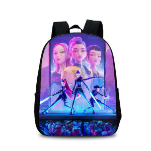 16-inch Demon Hunters Backpack KPop Demon Hunters Student Print Schoolbag Gift for Kids
