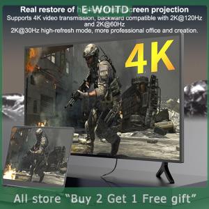 [COD] E-WOITD 3 In 1 USB HUB Multi Splitter 4K Type C To HDMI-compatible USB3.0 Docking Station Laptop Adapter For IPad Samsung