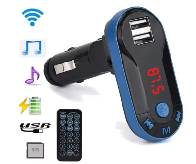 Fm modulator Bluetooth Car Kit MP3 Player FM Transmitter | Dual USB Charger / saver Mobil C30 wireless / charger Mobil