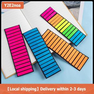 【Local shipping】 300Pcs Extremely Fine Color Stickers Transparent Fluorescent Index Tabs Flags Sticky Note Stationery Children Gifts School Office Supplies
