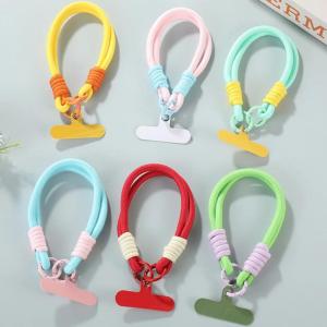 HBESTY Cute Candy Colors Phone Chain Cellphone Strap Anti-lost Lanyard Summer Chain Jewelry Phone Wrist Straps Hanging Rope Accessory