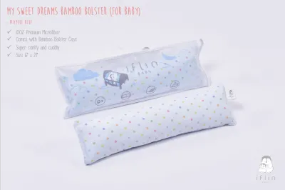 Iflin Baby - หมอนข้าง + ปลอกหมอน สำหรับเด็กแรกเกิด (0 - 1.5 ขวบ) - Baby Bolster (0-1.5 years old)