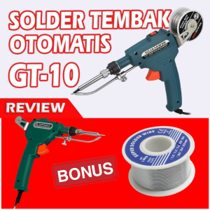 COD Taffware Solder Listrik Super Panans 1 Set Otomatis dan Timah 60W - GT10