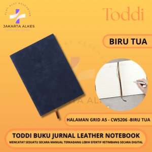 Toddi Buku Jurnal Hardcover Notebook Diary 200 Halaman Grid A5 - LXY0133