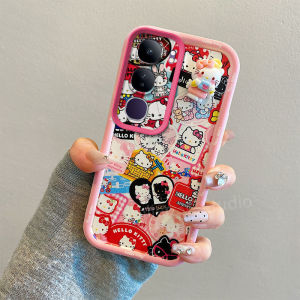 Casing VIVO Y200 Y100 V40 Lite Pro 4G 5G Phone Case New Design Cute Cartoon 3D One Piece Luffy Hellokitty Spider Man Doraemon Silicone Soft Cover with Lanyard