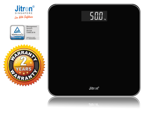 Jitron Digital Weighing Scale JWS-102A - 2 Years Local (Singapore) Manufacturer Warranty