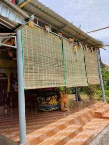 Mành cọ trang trí tết không dây kéo Rèm che nắng giá rẻ Màn treo cửa sổ có dây kéo cho gia đình nhà hàng quán ăn mang đậm phong cách viện nam