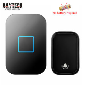 🚚 Fast Shipping from Malaysia DAYTECH Wireless Doorbell NO Need Battery Self Powered Doorbell 60 Ringtones 5 Volumes Waterproof Door Bell Wireless 150M Range Door Chime For Home/Office DB09