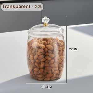 Acrylic Airtight Food Storage Jar Large Capacity High Sealing Sealed Container 2.2L/3.8L/6.5L/11L/18L for Kitchen Pantry Dry Food Organizer