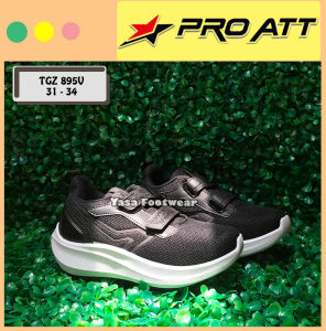 Yasa Footwear - Sepatu Anak PRO ATT TGZ 895V 31- 34 / Sepatu Sekolah Hitam / Sepatu Perekat Anak fashion