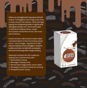 HYPERGROW SUSU PENINGGI BADAN TERBAIK ORIGINAL BPOM HERBAL