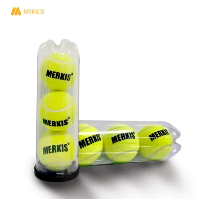 Wilson/Merkis 3pcs Tennis Ball Durable Elasticity Round Training Learning Sports Exercise Adults Fitness Sports