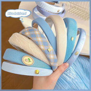 【PINK EMPRESS】สายคาดศีรษะสีฟ้ามีสไตล์สำหรับผู้หญิง ออกแบบมาให้มองสง่าและสวมใส่ง่ายในทุกๆวัน