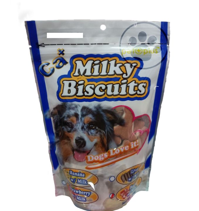 Pet Plus Milky Biscuits Dog Treats Beef w Milk 200g Lazada PH