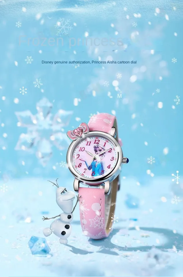 30mm)100% Authentic Disney Watch for Girls Elsa Quartz Watch