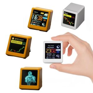 OKDEALS01 Smart Wifi Cryptocurrency Price Display Tracker Real-Time Stock  Crypto Price Display Exchange Rate Tracker Futures Tracking Futures Weather Time Clock Stock Exchange Rate