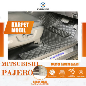Engraver Karpet Mobil Mitsubishi Pajero Sport Dakar Tahun 2008-2023 Synthetic Leather Carmat