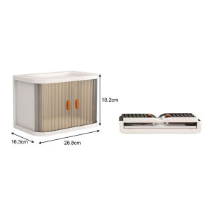 1PC 365 Stackable Clothes Storage Box Drawer Organizer Transparent Door Almari Laci Kotak Baju Pakaian 透明收纳柜