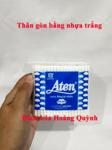 Combo 3 gói tăm bông thân nhựa Aten (đầu bông lớn).