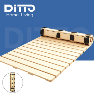 Tatami Rollable Solid Wood Bed Board Frame Moisture-proof Skeleton Pine Wood Breathable Foldable Pine Bed Frame