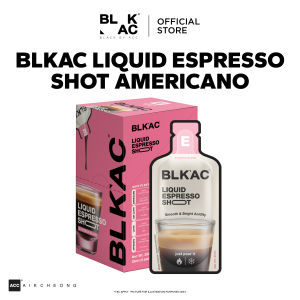 BLKAC Coffee 25ml Espresso Shot 0 Sugar Americano / Hazelnut - 25ml x 8 servings [ HALAL]