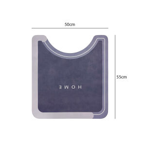 พรมเช็คเท้าห้องครัว ซึมซับน้ำดี พรมห้องน้ำ ทำจากวัสดุโคลนไดอะตอม กันลื่น PU-แห้งไว