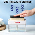 [ SG SELLER ]  Imakara Japan Kitchen Dishwashing Quick Instant Soap One Push Pump Washing Liquid Detergent Dispenser [aka Sponge Caddy for Kitchen Sink Countertop Bathroom Toilet ]. 
