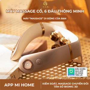 Máy Massage Cổ Vai Gáy Cơ Vật Lý 4 cấp độ Rung Mạnh Mẽ Kết Hợp Xung Điện 9 Cấp Độ Rung Mạnh Mẽ 6 Đầu Hồng Ngoại Nén Nóng