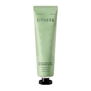 EITHER& PAPHA One Shot Cleansing Balm sản phẩm tẩy trang và làm sạch dịu nhẹ 2 trong 1 của Hàn Quốc với Enzyme Dưa Chuột & PHA dưỡng ẩm & làm mịn da (2.70 fl. oz). oz.)