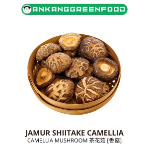 250-500gr JAMUR SHIITAKE CAMELLIA KERING CHA HUA GU CAMELLIA MUSHROOM