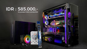 Paket pc Fan Processor & LED Strip Support A-RGB Alseye H120D Dual Fan Tower For INTEL & AMD