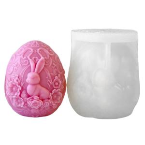 Portable Silicone Rabbit Eggs Mold For DIY Easter Making Perfect For Hobbyists And Individualized Gift Creations