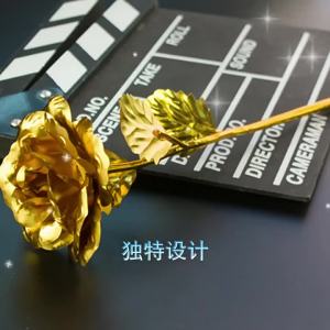 Gold Rose Bouquet Gift Gold-Foil Roses Mothers Day Teachers Day Christmas 520 Valentines Day Gift