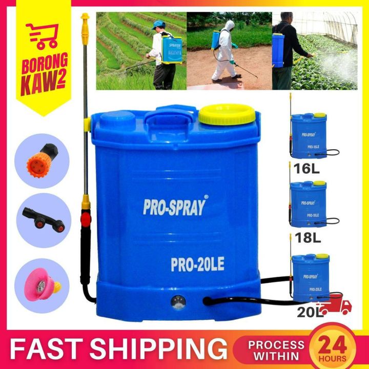 BKK PRO SPRAY Battery Sprayer Electric Pump Racun Bateri Tong Racun ...