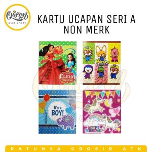 5 PCS KARTU UCAPAN SERI A NON MERK