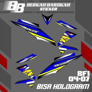 Striping Variasi Honda Beat Fi 2012 - 2015 BISA HOLOGRAM Bfi 4