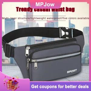 【MPJow】 Fashion Men Women Waist Bag Casual Fanny Pack Purse Large Phone Belt Bag Pouch Outdoor Travel Phone Bag Banana Hip Bags