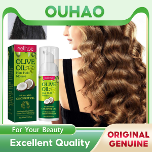 Eelhoe Olive Oil Hair Sculpting Mousse Professional Curly Hair Styling Cream Fluffy Moisturizing Women Hair Care Mousse Moisturizing Olive Oil Hair Styling Mousse Hair Foam Mousse For Long Lasting Frizz Control